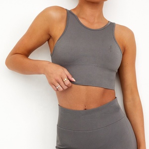 เสื้อชั้นในกีฬาแบบแห้งเร็ว ปี 2026 สำหรับผู้หญิง ออกกำลังกาย โพลีเอสเตอร์ ระบายอากาศได้ดี แบบสั่งทำพิเศษ รองรับทรงสูง ไม่มีสายหลัง เสื้อชั้นในกีฬาแบบครอปสำหรับออกกำลังกาย - Product Image 6