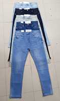 Jean en denim vintage délavé à la pierre pour homme, taille mi-haute, coupe droite, extensible, grande taille, nouvelle collection, marque originale, hiver