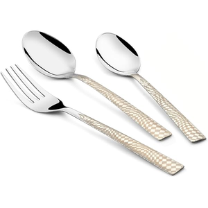 Derniers couverts en acier inoxydable 24/12/6/5 pièces Set Cuillère à dessert en acier de haute qualité artisanale personnalisée - Product Image 4