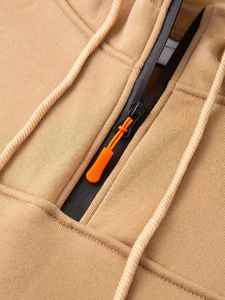 Personnalisé bas prix pull à capuche accepter personnalisé décontracté homme demi fermeture éclair à capuche - Product Image 3