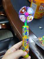 Top Giant Lollipop Multi Colored Hard Plastic Stick With Mini Fruity Candy And Sweet Marshmallows In Bag