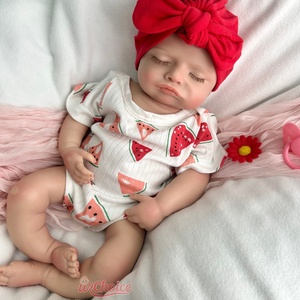 Kits de poupées <span class=keywords><strong>reborn</strong></span> en silicone, jouets réalistes, <span class=keywords><strong>miniature</strong></span> prématuré, bébé de 18 pouces, corps en silicone solide, poupée de renaissance - Product Image 1