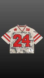 เสื้อฟุตบอลโพลีเอสเตอร์อเมริกันแบบกำหนดเองเสื้อเครื่องแบบบ็อกซี่ระบายอากาศได้ดีมีขนาดพิเศษ100% ตามต้องการ - Product Image 3