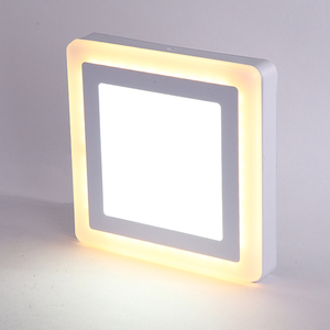 Đôi Màu Vòng <span class=keywords><strong>LED</strong></span> vuông bảng điều chỉnh ánh sáng trần <span class=keywords><strong>LED</strong></span> bề mặt bảng điều khiển ánh sáng <span class=keywords><strong>LED</strong></span> 6W 9W 16W 24W - Product Image 6