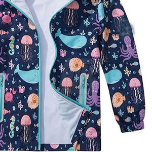 Veste coupe-vent pour enfants Tissu durable Vêtements d'extérieur Veste coupe-vent pour enfants Pour les aventures en plein air des enfants - Product Image 5