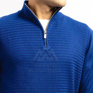 Precio al por mayor Half Zipp Suéteres para hombres Tamaño personalizado Half Zipp Suéteres para hombres Calidad Premium Hechos Half Zipp Suéteres para hombres - Product Image 6