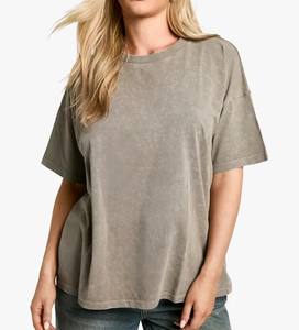 Nuevas modas, la mejor Fabricación, camisetas de secado rápido para mujer, lavado con ácido, ajuste holgado, manga corta, entrenamiento, uso al aire libre, ropa de verano - Product Image 4