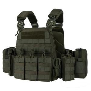 Chaleco Táctico Modular Molle con Portaplacas para Hombre, Ajustable, Resistente, Equipo para Exteriores - Product Image 1