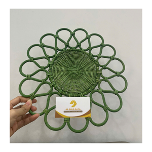 Assiette en rotin écologique de haute qualité et napperon en rotin tissé pour Table à manger décorative et service de cuisine - Product Image 5