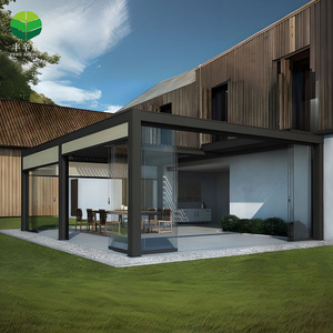 <span class=keywords><strong>Pergola</strong></span> Bioclimatica in Alluminio con Telecomando del Produttore, Tetto a Lamelle Orientabili Retrattile e Impermeabile per Ombreggiatura da Giardino Esterno - Product Image 5
