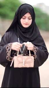 Ropa musulmana tradicional de mujer modesta elegante islámica bordada a mano Fit Abaya Style Dubai-Accesorio incluido - Product Image 2