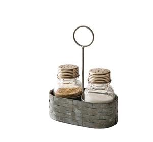 Haute Qualité Sel Et Poivre Caddy Vente Chaude En Gros Designer Caddy Classique Élégant En Gros fantaisie Sel Et Poivre Caddy - Product Image 4