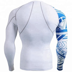 เสื้อรัดรูปสำหรับผู้ชายเสื้อผ้ากีฬาแห้งเร็วเสื้อรัดทรงขนาดพลัสไซส์ออกแบบโลโก้ได้ตามต้องการ - Product Image 3