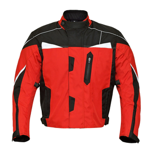 Touring imperméable hiver imprimé moto veste classique rouge coupe-vent CE blindé Biker Gear Textile veste unisexe - Product Image 1