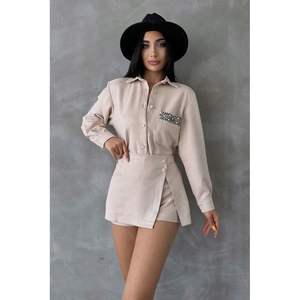 เสื้อสตรีผ้าหนังกลับลายหิน Topshow ขายส่ง - Product Image 5