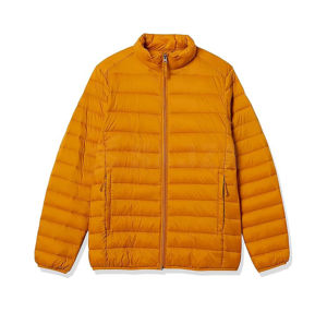 เสื้อแจ็คเก็ตพัฟเฟอร์ผู้ชายแบบลำลองสำหรับฤดูหนาว คอตั้ง ผ้าแคนวาสหนา ปักโลโก้ด้านหน้าได้ กันลมสำหรับกิจกรรมกลางแจ้ง - Product Image 4