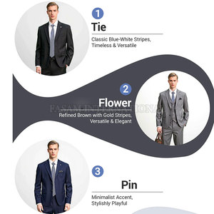Trajes de 3 Piezas de Primera Calidad al por Mayor, Trajes de 3 Piezas con Logotipo Personalizado, Trajes de 3 Piezas a Precio Económico - Product Image 4
