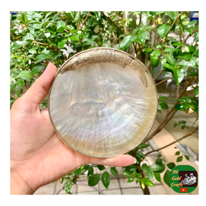 ของตกแต่งจานแม่แห่งไข่มุกจานแม่มุกสุดหรูสำหรับเสิร์ฟคาเวียร์จานไข่มุกแฮนด์เมดสินค้าส่งออก - Product Image 2