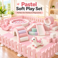 Équipement de jeu modulaire personnalisé de qualité supérieure pour tout-petits, ensemble de jeux avec piscine à balles, toboggan, structure d'escalade, aire de jeux intérieure, fournisseur OEM