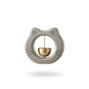 Sonnette de porte magnétique moderne en métal, cloche suspendue artisanale de qualité supérieure pour une décoration élégante de la maison, du bureau ou de l'entrée - Product Image 4