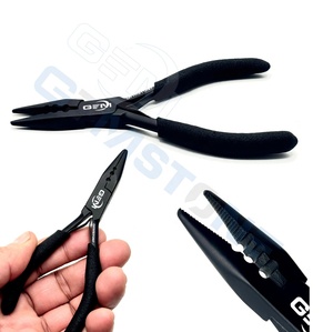Pinza Profesional de Acero Inoxidable de 5 Pulgadas para Extensiones de Cabello, con 3 Orificios, Acabado Espejo, Agarre Negro, Herramienta para Remover Anillos de Queratina - Product Image 6