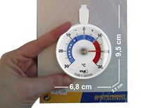Termómetro de Plástico para Refrigerador TFA Dostmann, Controlador de Temperatura para Almacenamiento en Frío, Modelo K129.024