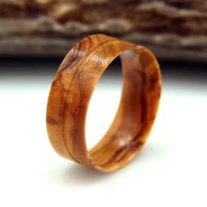 Anillo de Boda de Madera Curvada Personalizable, Anillo de Madera Hecho a Mano con Grabado Gratuito, Resistente al Agua y Ligero - Product Image 4