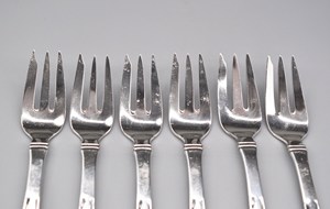 Elegant Silver Plated Brass and Steel Fork Set <b>Mirrored</b> Stainless Material Durable for Daily Dining Special Occasions Serving - Product Image 4