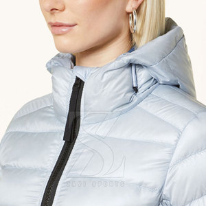 Fashion Women Puffer Jacket <b>Zipper</b> Closure Windproof Design for Outdoor Activities Puffer Jacket - Product Image 4