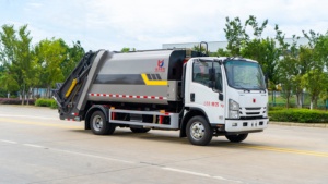 รถบรรทุกอัดขยะอีซูซุสำหรับงานสุขาภิบาลเทศบาล - สำหรับการเก็บขยะในเมือง - Product Image 2