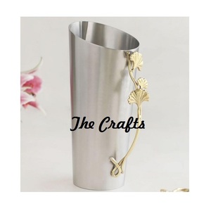 Vase à fleurs de qualité supérieure en acier inoxydable couleur argent Vase à fleurs artificielles pour la décoration d'événements de mariage - Product Image 2