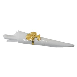 Vajilla de boda, servilletero de lujo, mesa de cena individual para banquetes, servilletero, anillo, centro de mesa, mesa de vajilla - Product Image 2