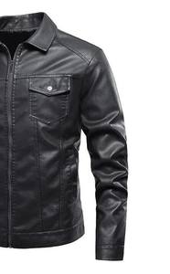 Chaquetas de cuero genuino de alta calidad: una moda clásica básica Durabilidad Atemporal Elegancia elegante Moda Mate Brillante - Product Image 3