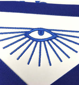 Tablier maçonnique Regalia brodé à la main de qualité supérieure Tablier maçonnique de maître Grand Lodge de haute qualité - Product Image 2