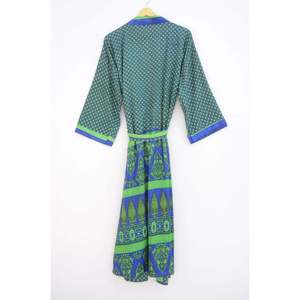 Kimono Vintage de seda para mujer, bata personalizada para damas de honor, camisón de seda, Maxi, para playa, novedad - Product Image 6