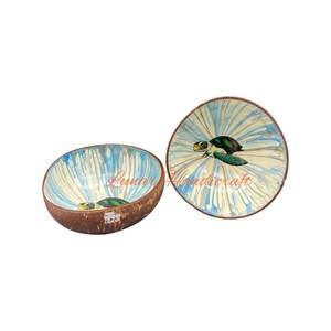 Venta al por mayor cuencos de cáscara de coco hechos a mano ecológicos personalizados naturales y de exportación listos a granel - Product Image 6