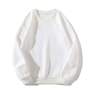 Best Sale Men's 100% Cotton 2400gsm Crew Neck Sweatshirt Solid Pattern <b>Plain</b> Dyed for Autumn - Product Image 1