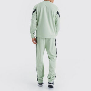 Derniers modèles uniques de survêtements pour hommes Sweat-shirt à col rond avec pantalon de survêtement en coton Survêtements lourds - Product Image 3