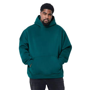Calidad Premium Hombres Bosque Verde Color Hombres Tallas grandes Sudadera con capucha básica para la venta Hombres Venta al por mayor Sudaderas con capucha baratas - Product Image 1