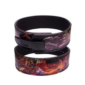 Servicio OEM profesional Levantamiento de pesas Anime Lever Belt Cuero de vaca Levantamiento de pesas Cinturones de anime - Product Image 4