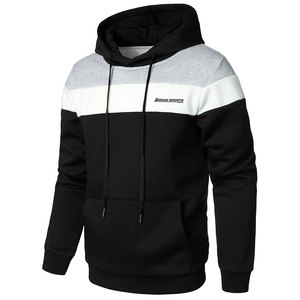 เสื้อฮู้ดผู้ชายแฟชั่นใหม่ ผ้าโพลีเอสเตอร์/คอตตอนผสม สไตล์ลำลอง ดีไซน์โดดเด่น สำหรับขายออนไลน์ - Product Image 2