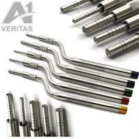 Kit d'osteotomes chirurgicaux dentaires avec marteau pour rehaussement de sinus et condensation osseuse, 10 pièces en acier inoxydable, équipement manuel de thérapie orale