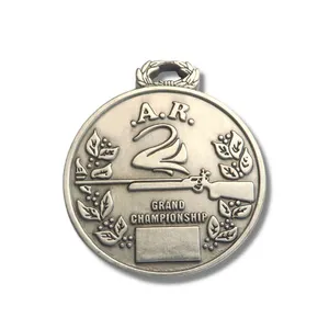 Özel gümüş ödülü spor maraton madalyası