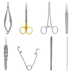 Ensemble d'instruments vétérinaires microchirurgicaux de haute qualité, 8 pièces, en acier inoxydable, réutilisables, fournisseur en gros OEM ODM - Product Image 5