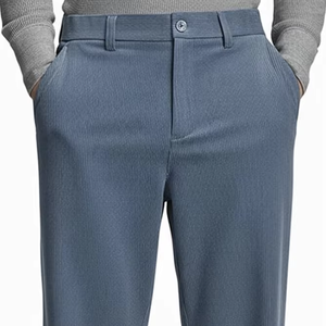 Pantalones de Vestir Casuales para Hombre, Estilo Clásico, Pliegues, Pierna Ancha, Holgados, Vintage, Nueva Llegada - Product Image 1