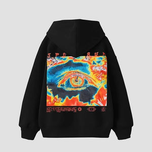 Sudadera con Capucha Unisex de Forro Polar Transpirable para Invierno, con Comodidad Extra, Poliéster/Algodón, Estampado Digital, Bolsillo con Cuentas y Bordado - Product Image 1