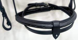 Bride de luxe la plus vendue du fabricant indien, en cuir blanc fait à la main, raccords en acier inoxydable à coutures blanches fantaisie pour chevaux - Product Image 4