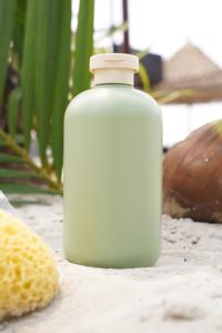 NBT Vente en gros Bouteilles en plastique HDPE 300ml 500ml Cylindre arrondi pour shampoing, nettoyant pour le visage, huiles essentielles - Product Image 2