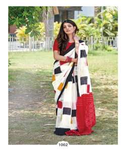 Vêtements de soirée banarasi pleine longueur de créateur couleur grise broderie lourde travail de perles et travail du diamant saree avec chemisier sari vêtements pour dames - Product Image 6