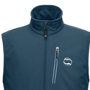 Venta al por mayor personalizado poliéster Spandex Softshell impermeable resistente al agua con forro polar hombres al aire libre chaleco sin mangas - Product Image 6